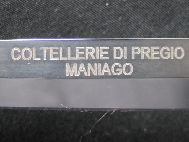 COLTELLERIE DI PREGIO MANIAGO blade etching Beltrame