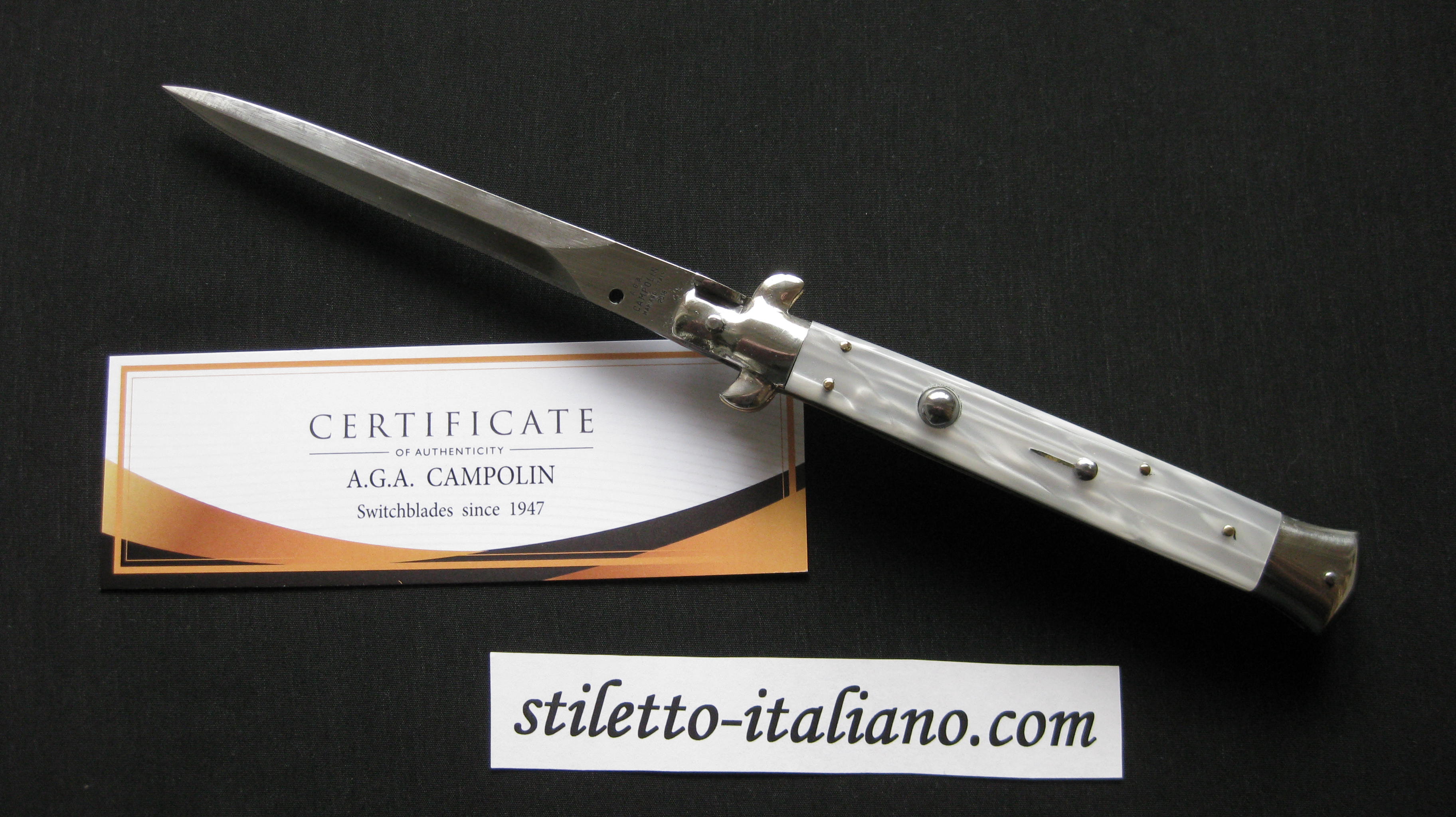 Stiletto 11 Picklock Dagger Imitation Pearl AGA Campolin