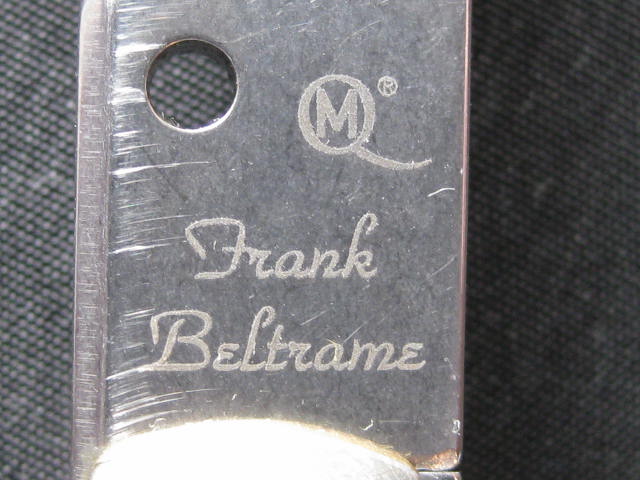 blade tang etching Frank Beltrame