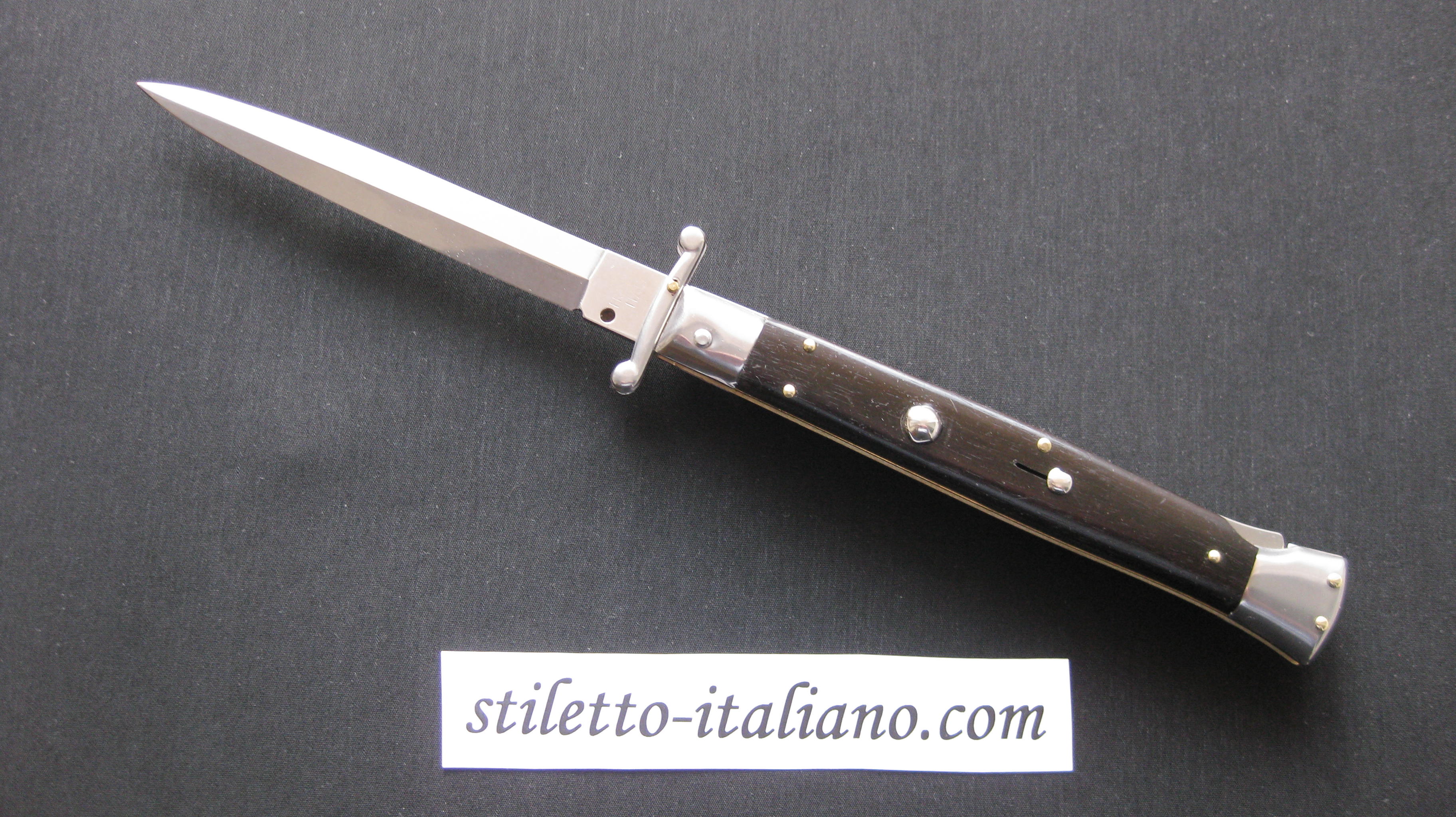 Stiletto 11 Swinguard Dagger Ebony wood Frank Beltrame