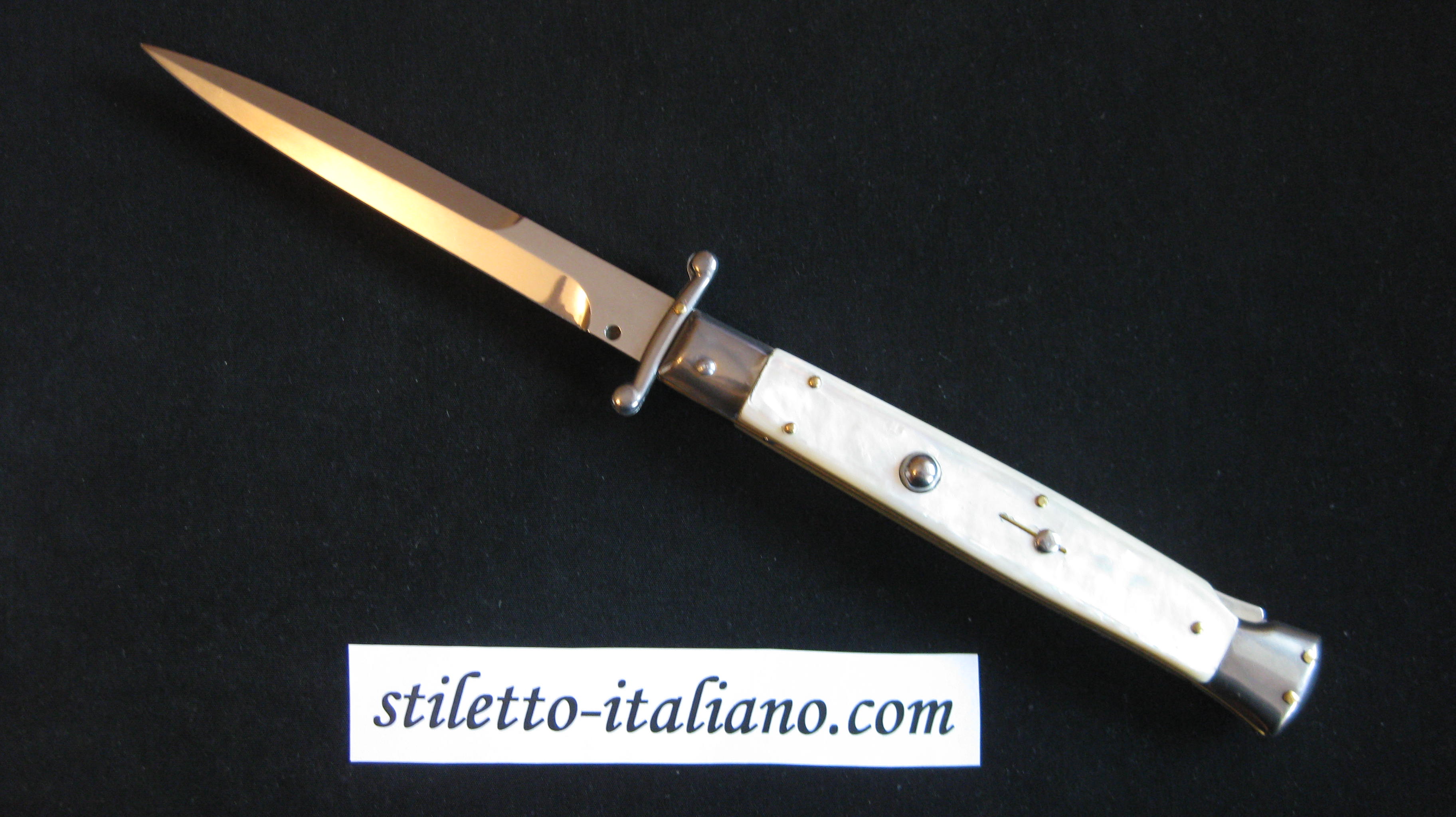 Stiletto 11 Swinguard Modified bayonet Mother of pearl Frank Beltrame