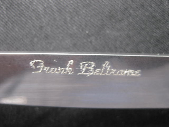 blade etching Frank Beltrame