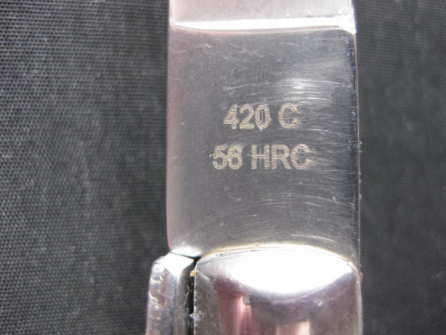 tang stamp 420 C 56 HRC