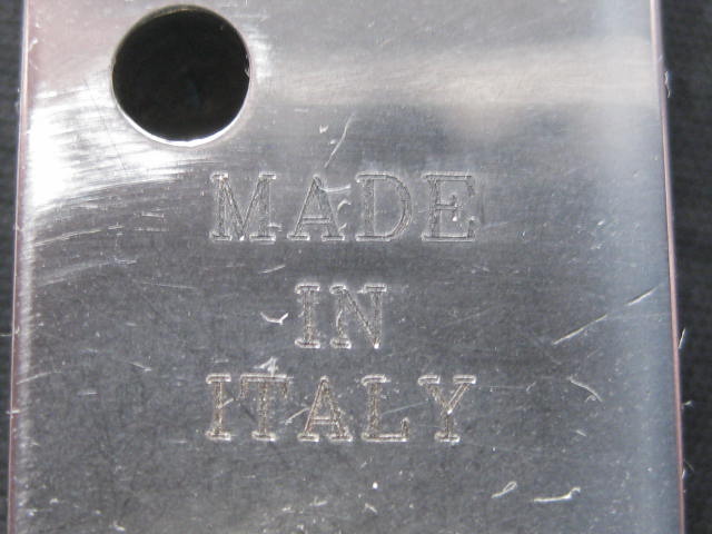 tang etching MADE IN ITALY