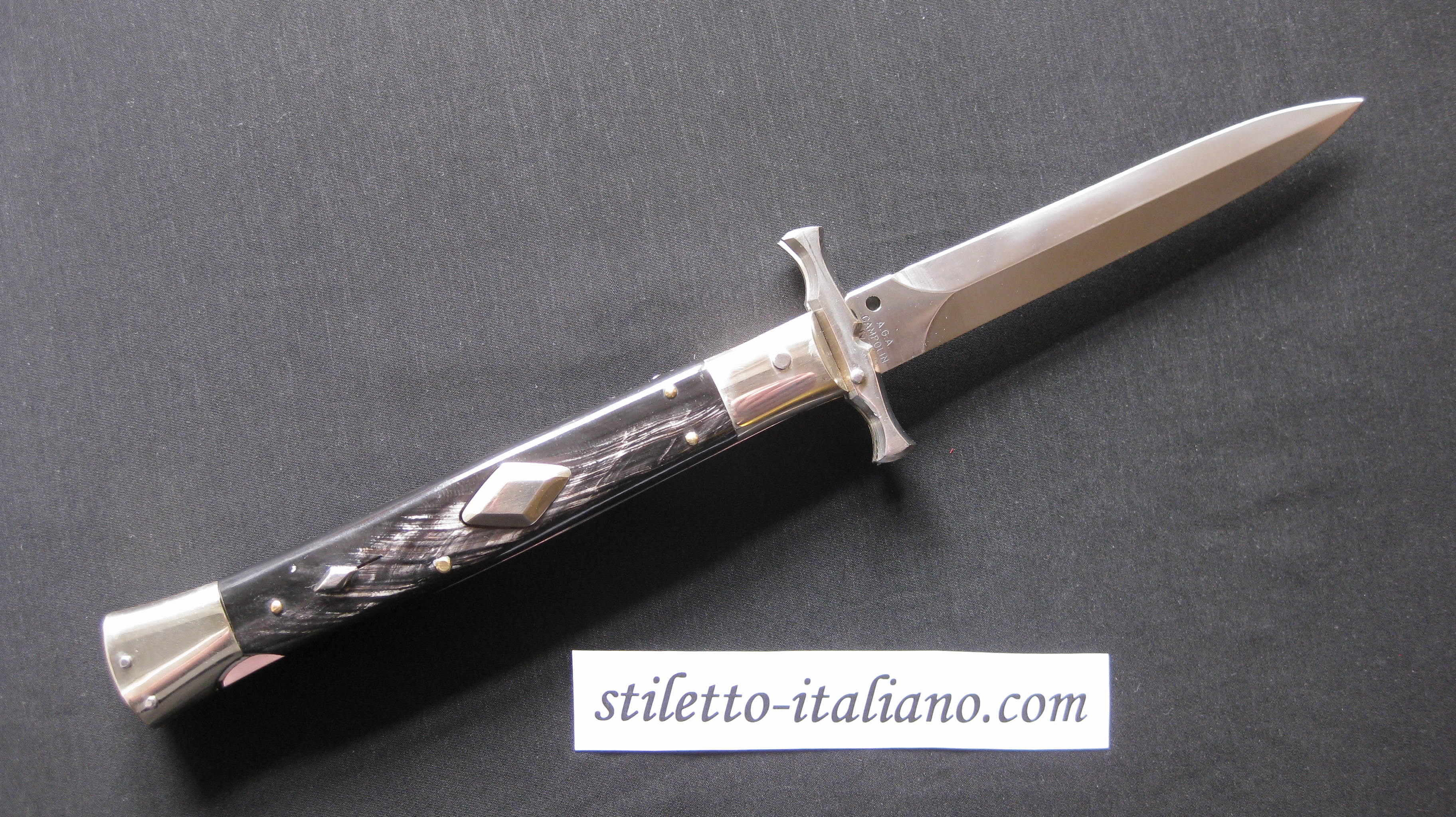 Stiletto 13 Swinguard Batwing Dagger Brazilian horn Diamond AGA Campolin