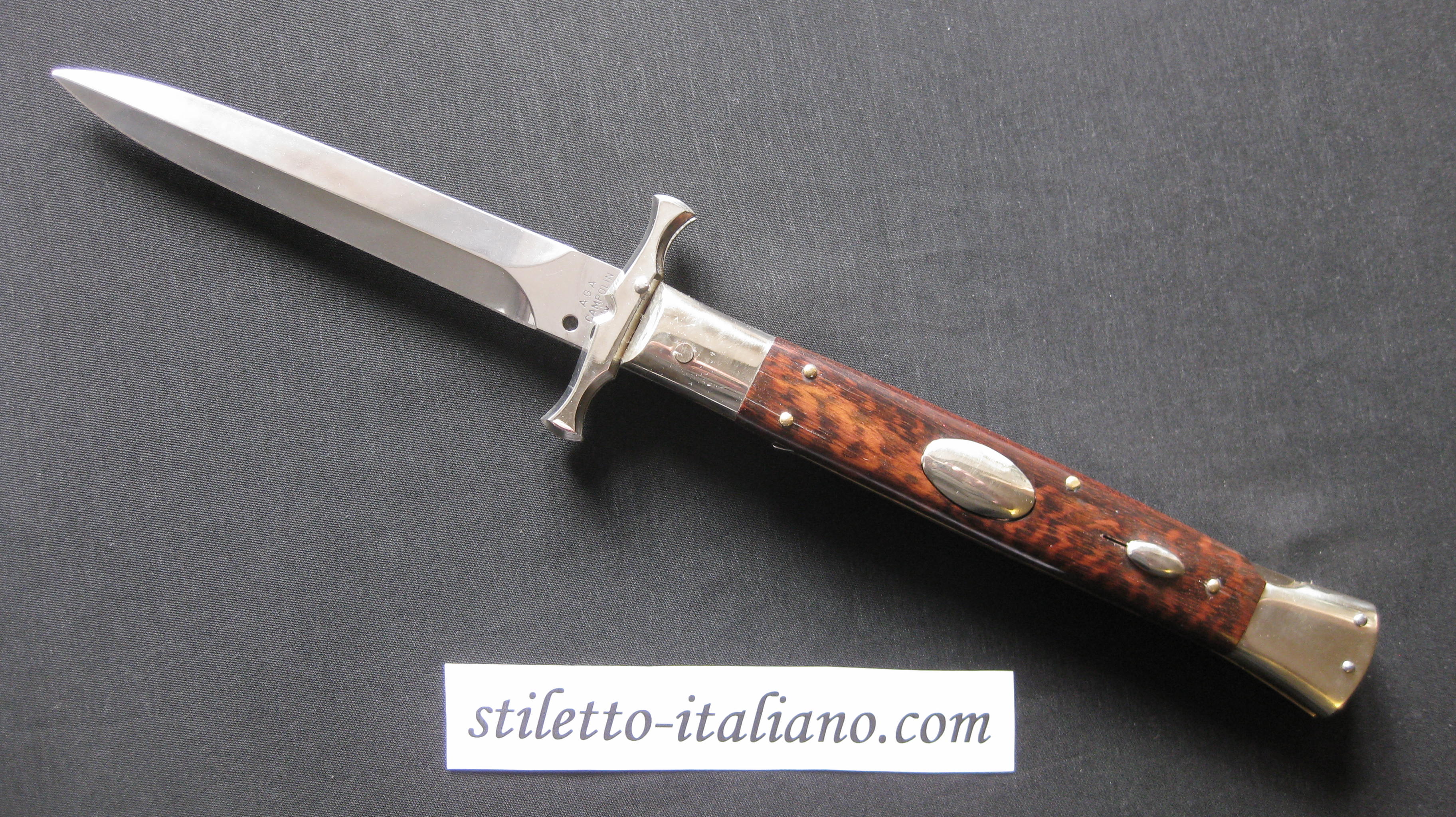Stiletto 13 Swinguard Dagger Snake wood AGA Campolin