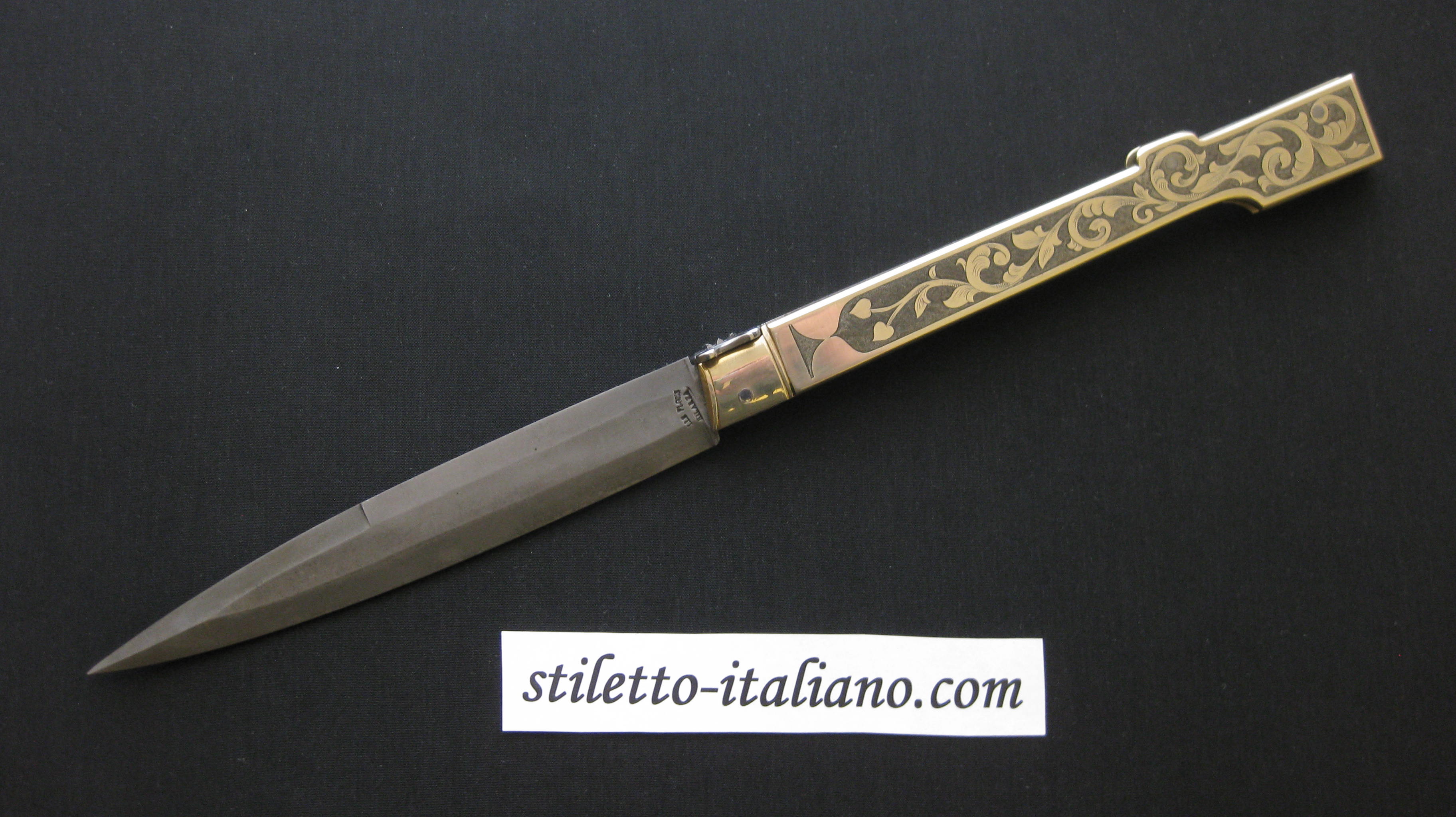 knife 14 Napoletano Bayonet Brass handle Lelle Floris