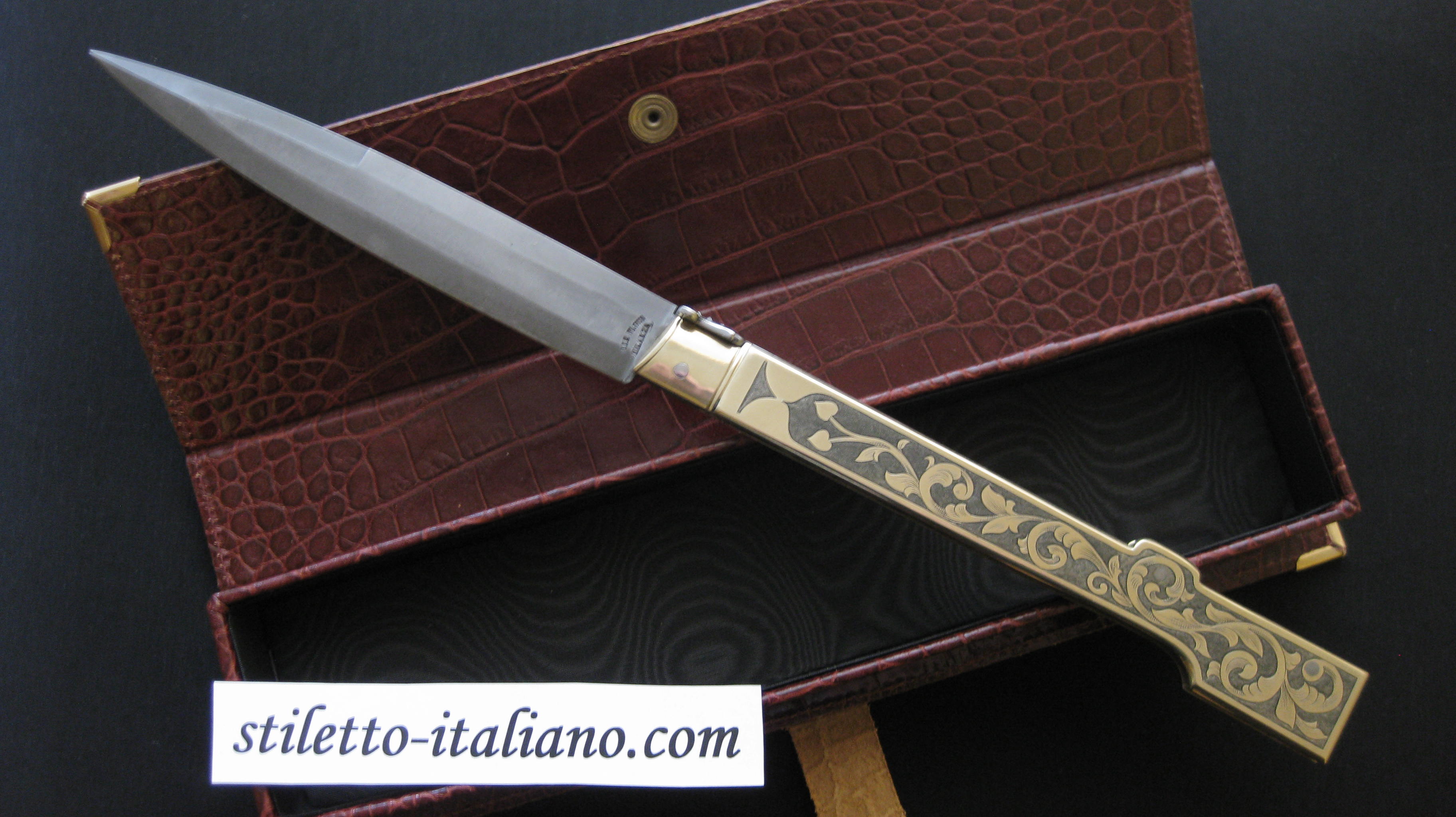 knife 14 Napoletano Bayonet Brass handle Lelle Floris