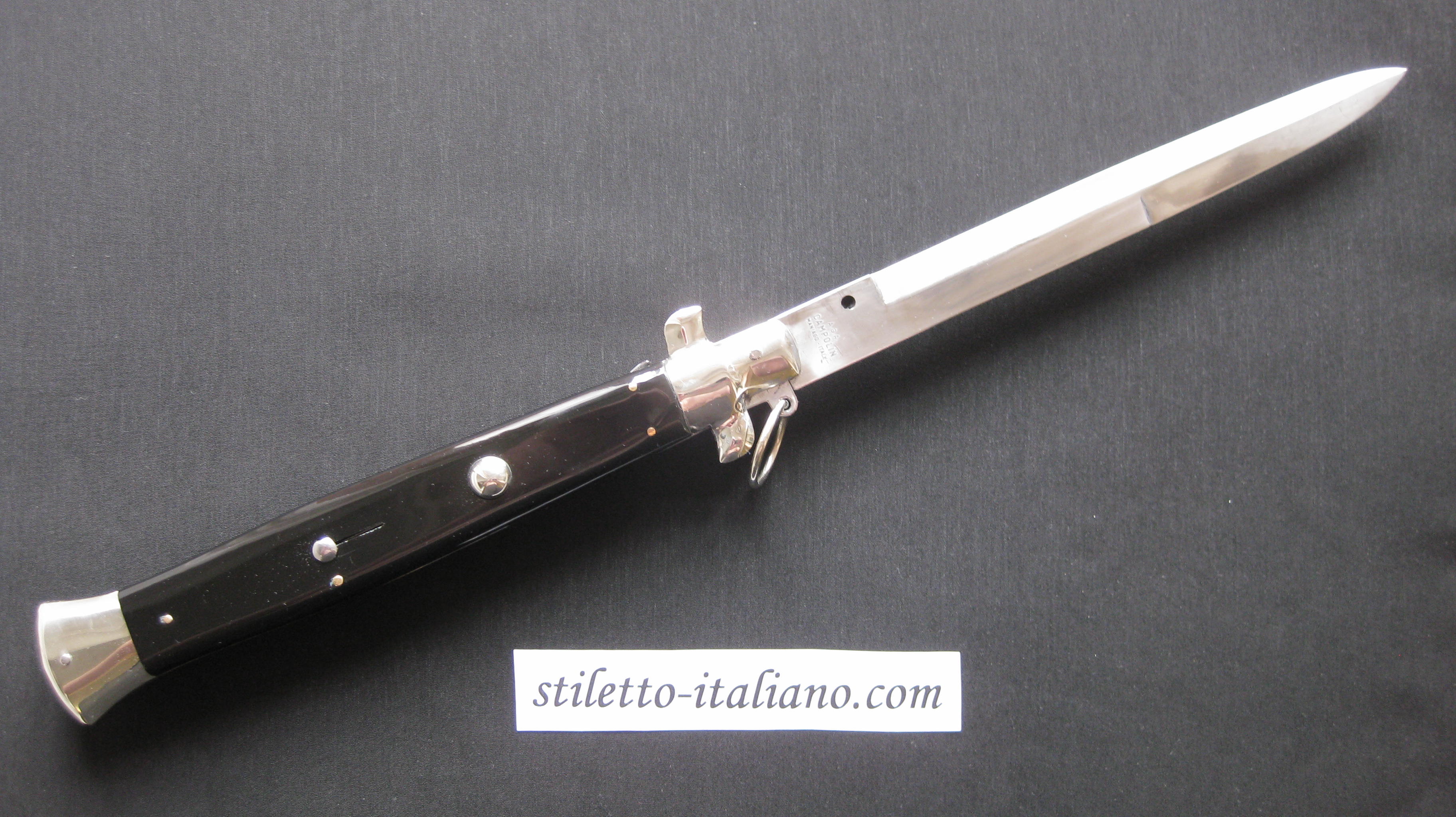 18 Bayonet Classic stiletto Black plastic AGA Campolin