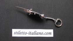 Stiletto 3.94 Keychain Miniature Plain Black acrylic SKM