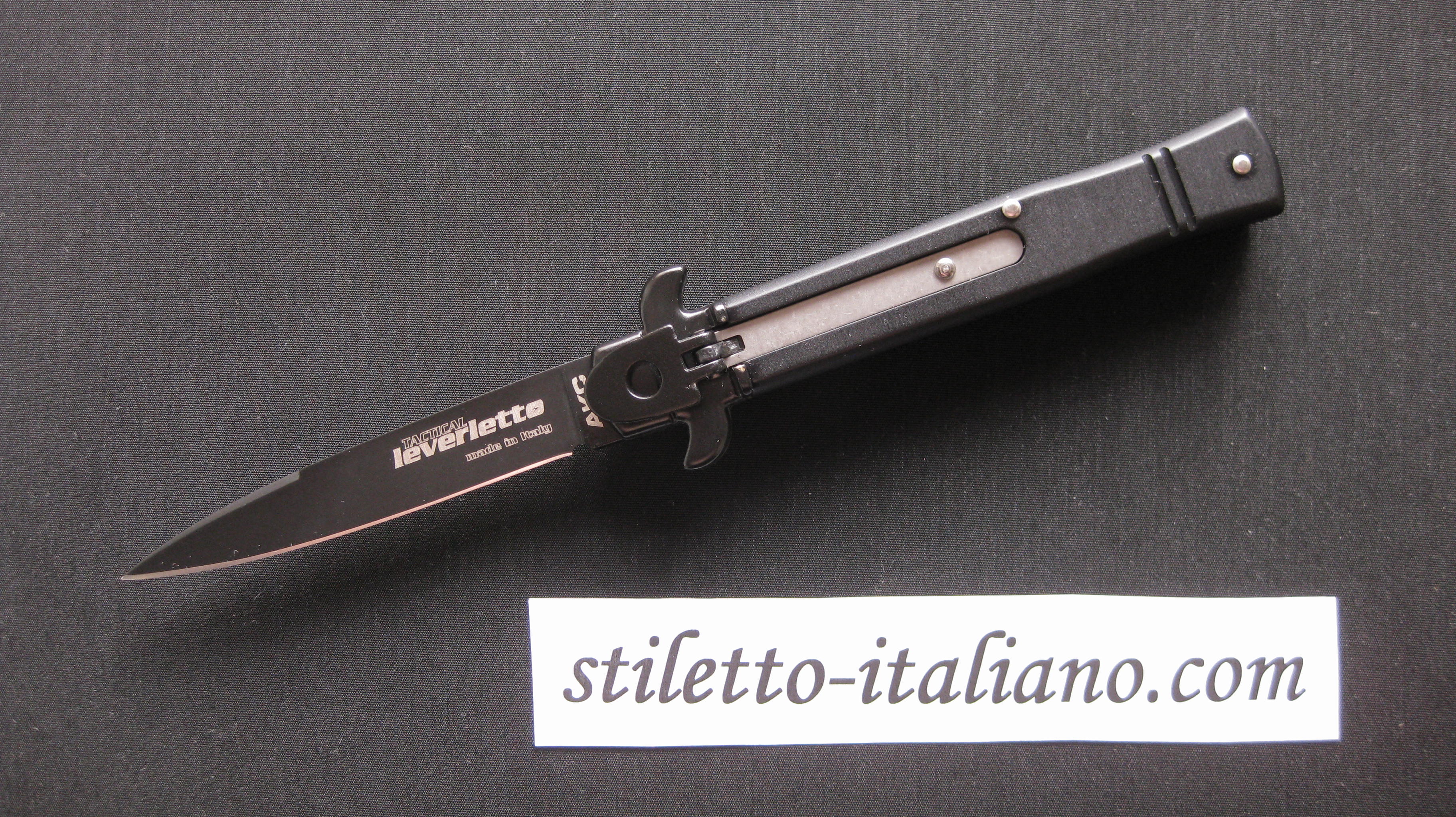 Stiletto 8 Leverletto Tactical Swedge black AKC by Bill DeShivs