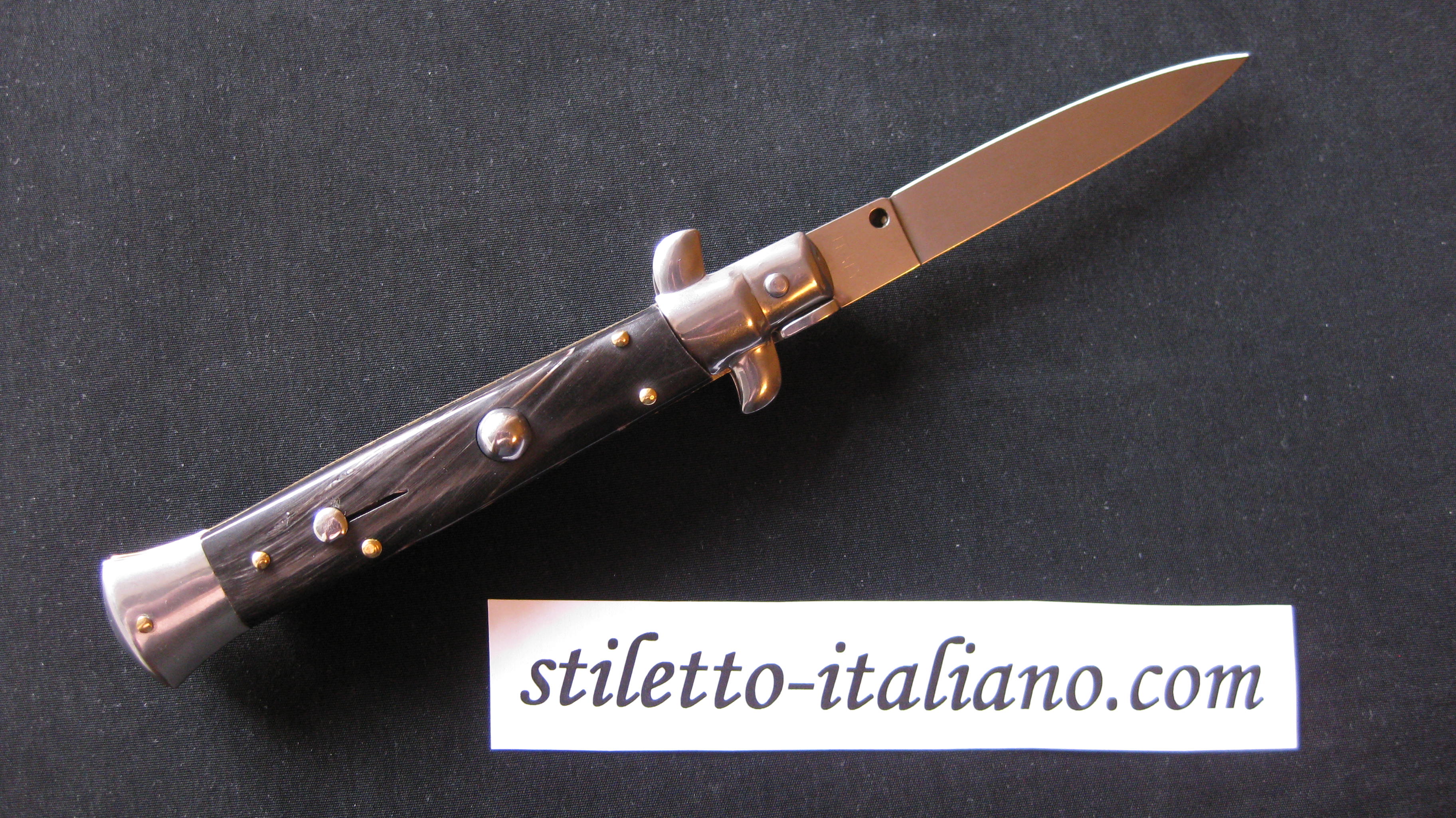 Stiletto 9 Plain Dark Horn Frank Beltrame