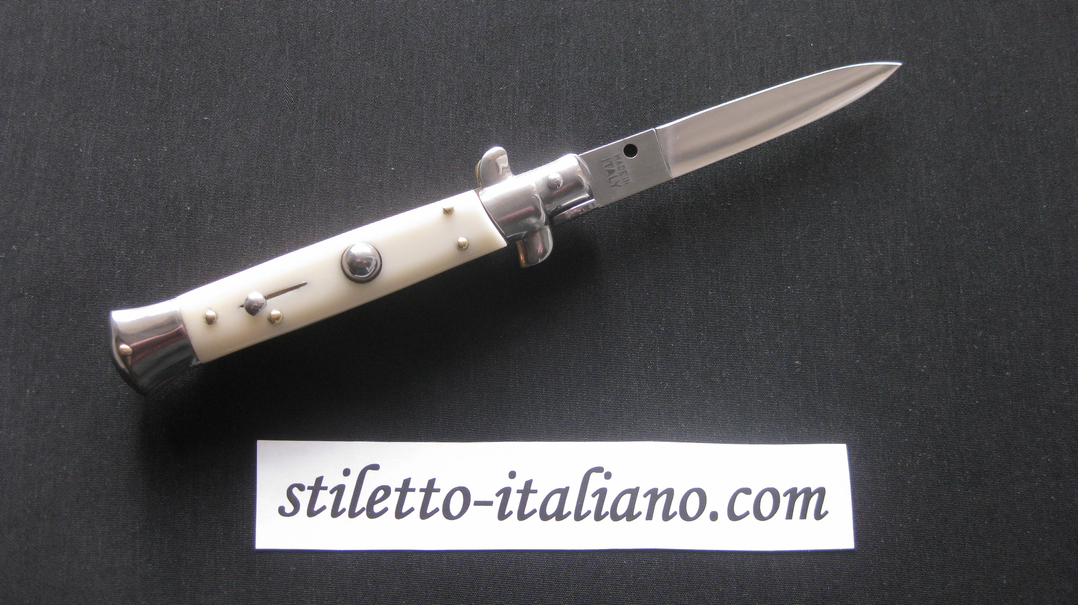 Stiletto 8 Plain Imitation Ivory Giovanni Beltrame