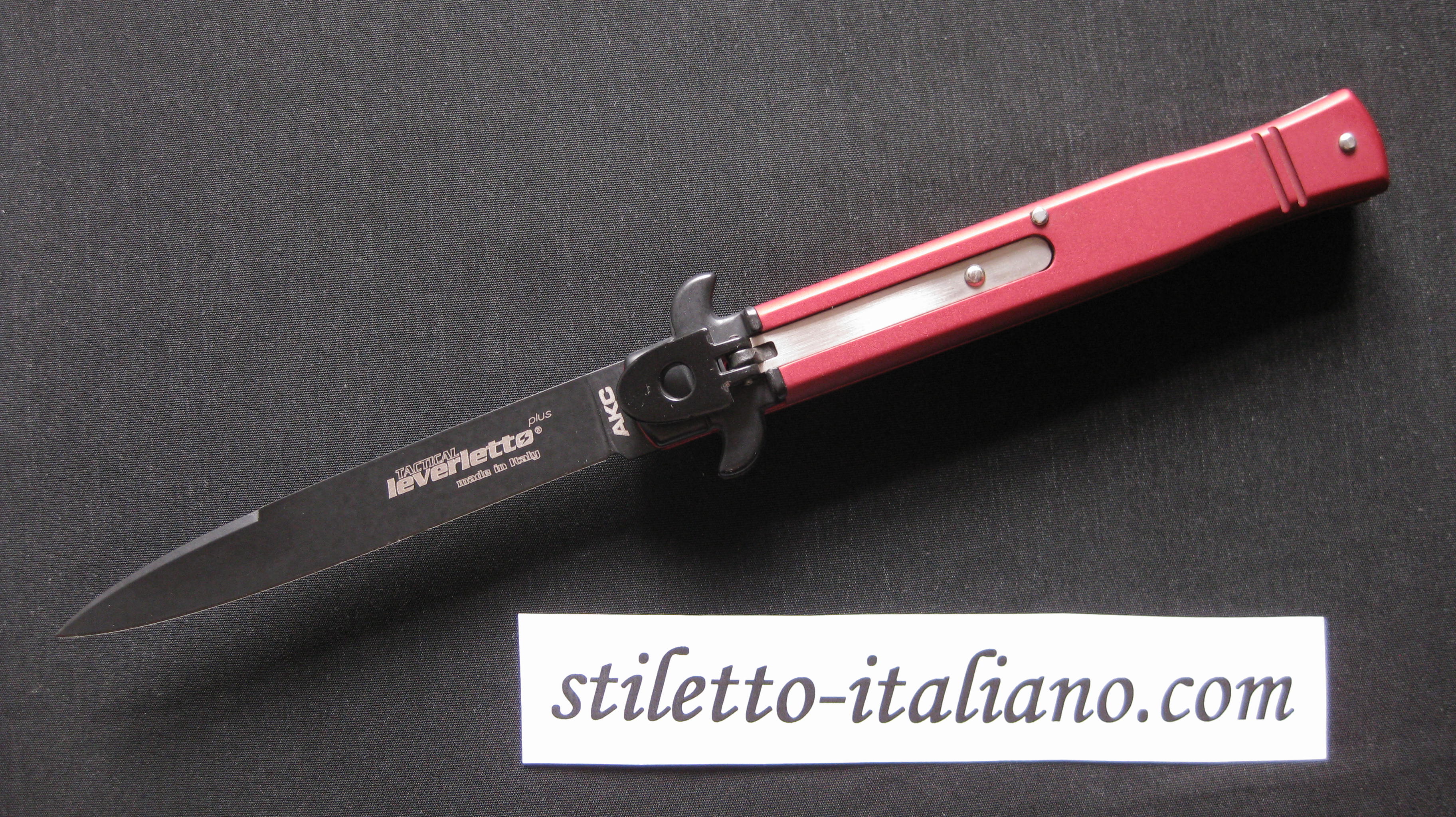 Stiletto 9 Leverletto Tactical Swedge red AKC by Bill DeShivs