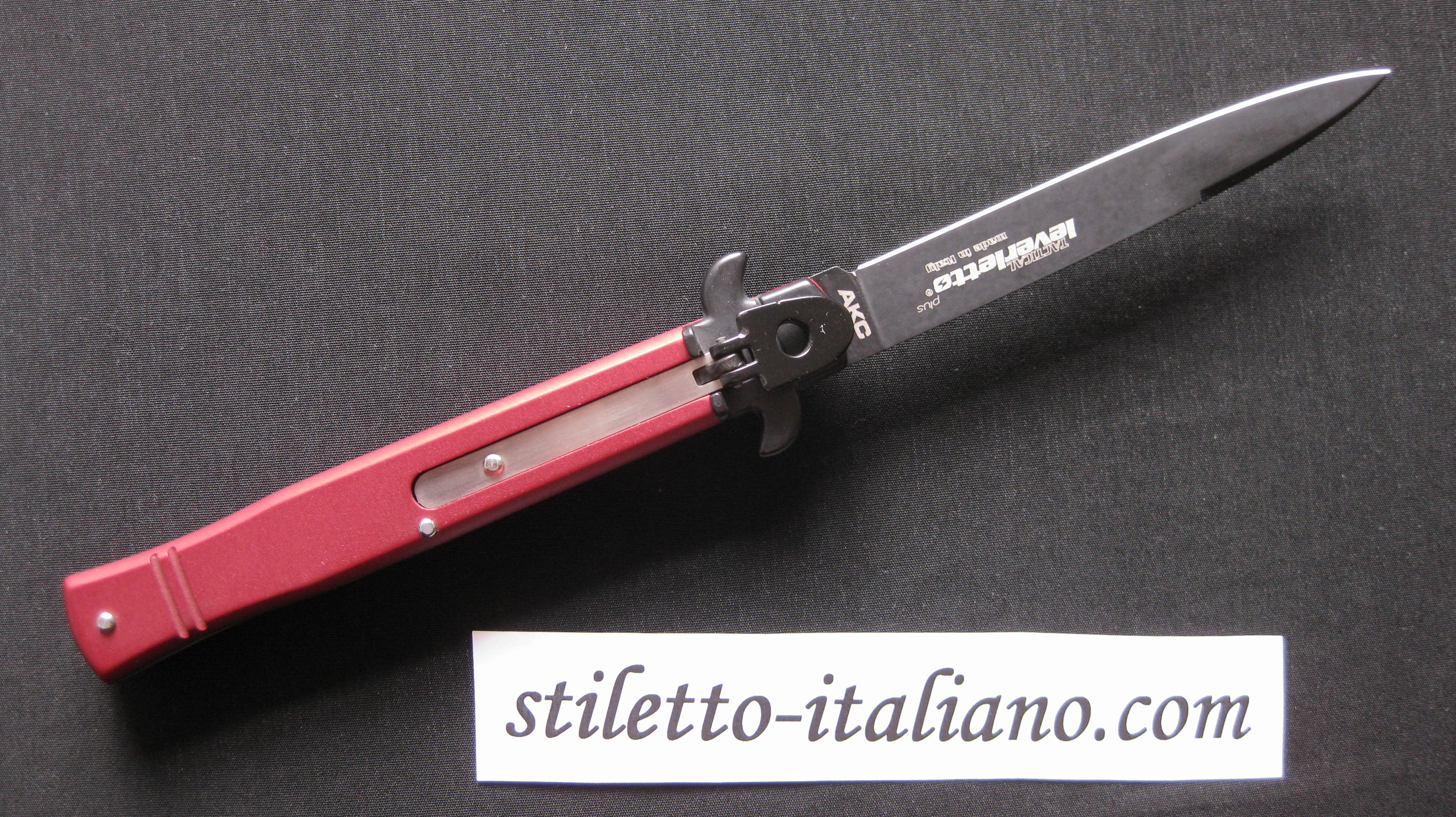 Stiletto 9 Leverletto Tactical Swedge red AKC by Bill DeShivs