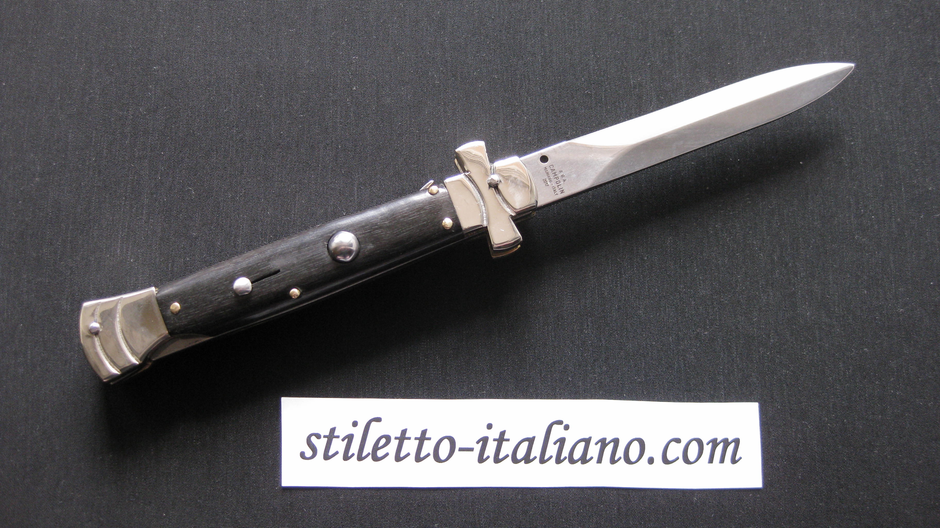Stiletto 9 Maltese Cross Dagger Ebony wood AGA Campolin