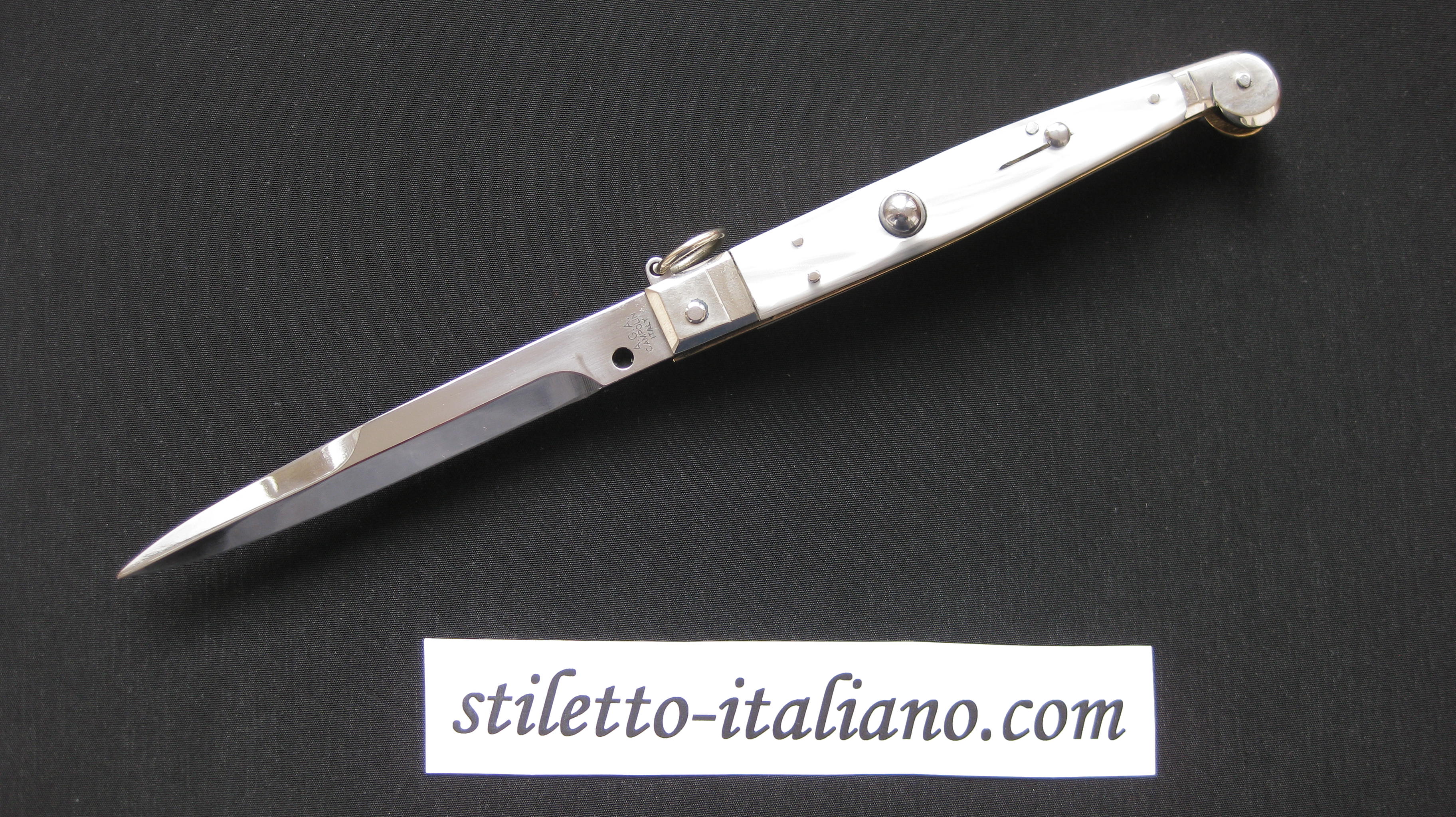 Stiletto 9 Siciliano Modified Bayonet Imitation Pearl AGA Campolin
