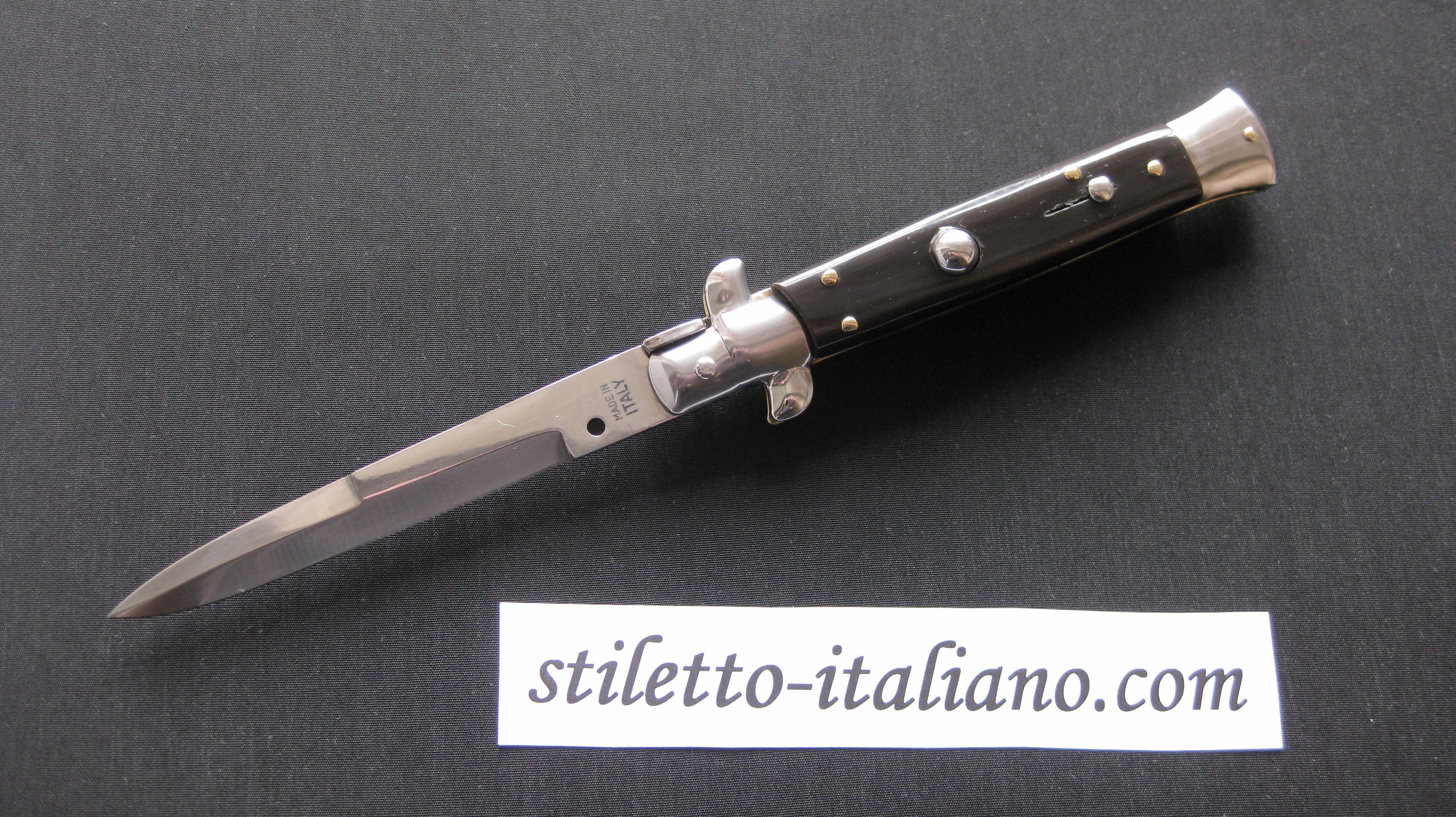 Stiletto 9 Bayonet stiletto Buffalo horn Frank Beltrame