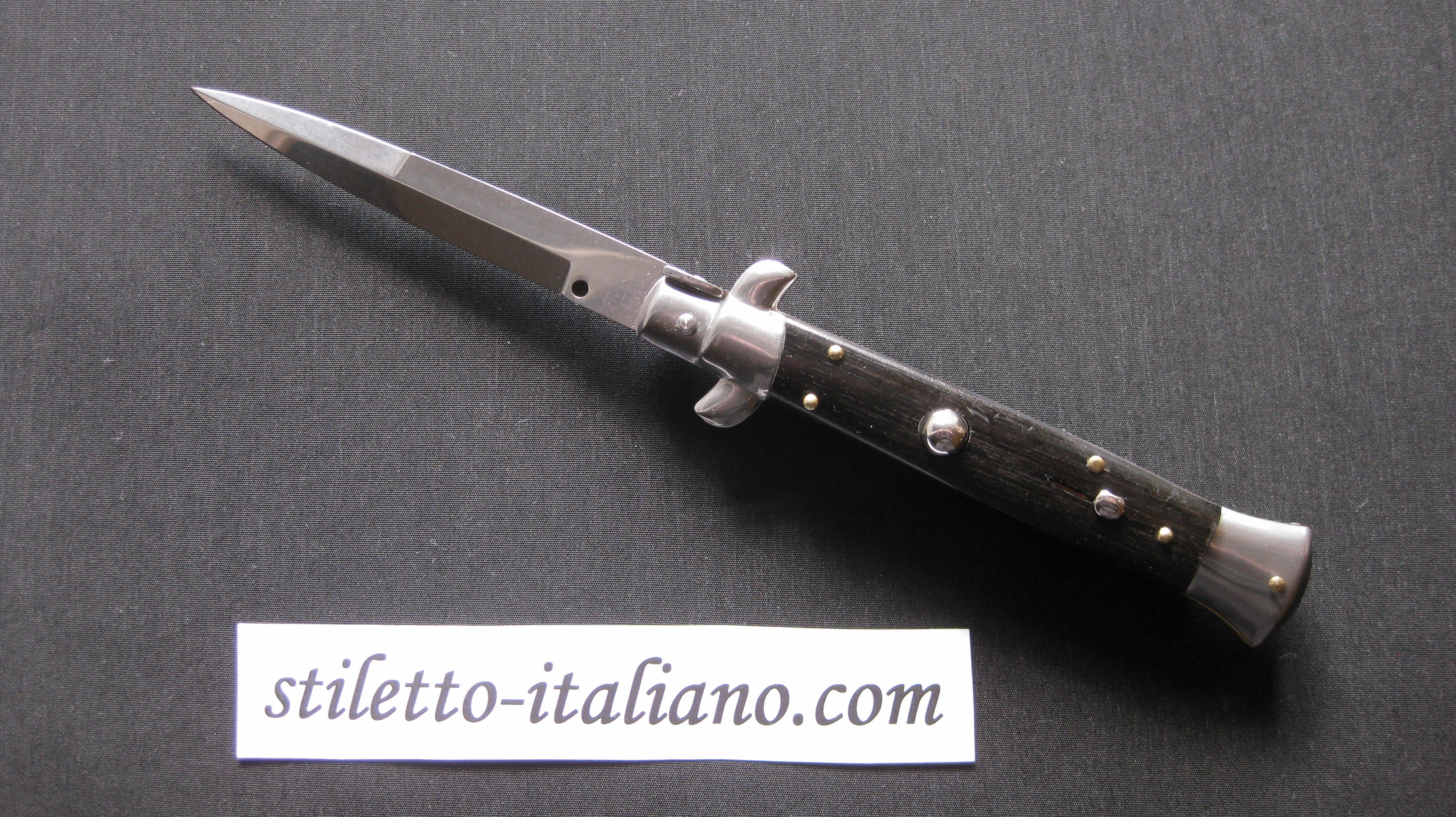 Stiletto 9 Bayonet stiletto Ebony wood Frank Beltrame