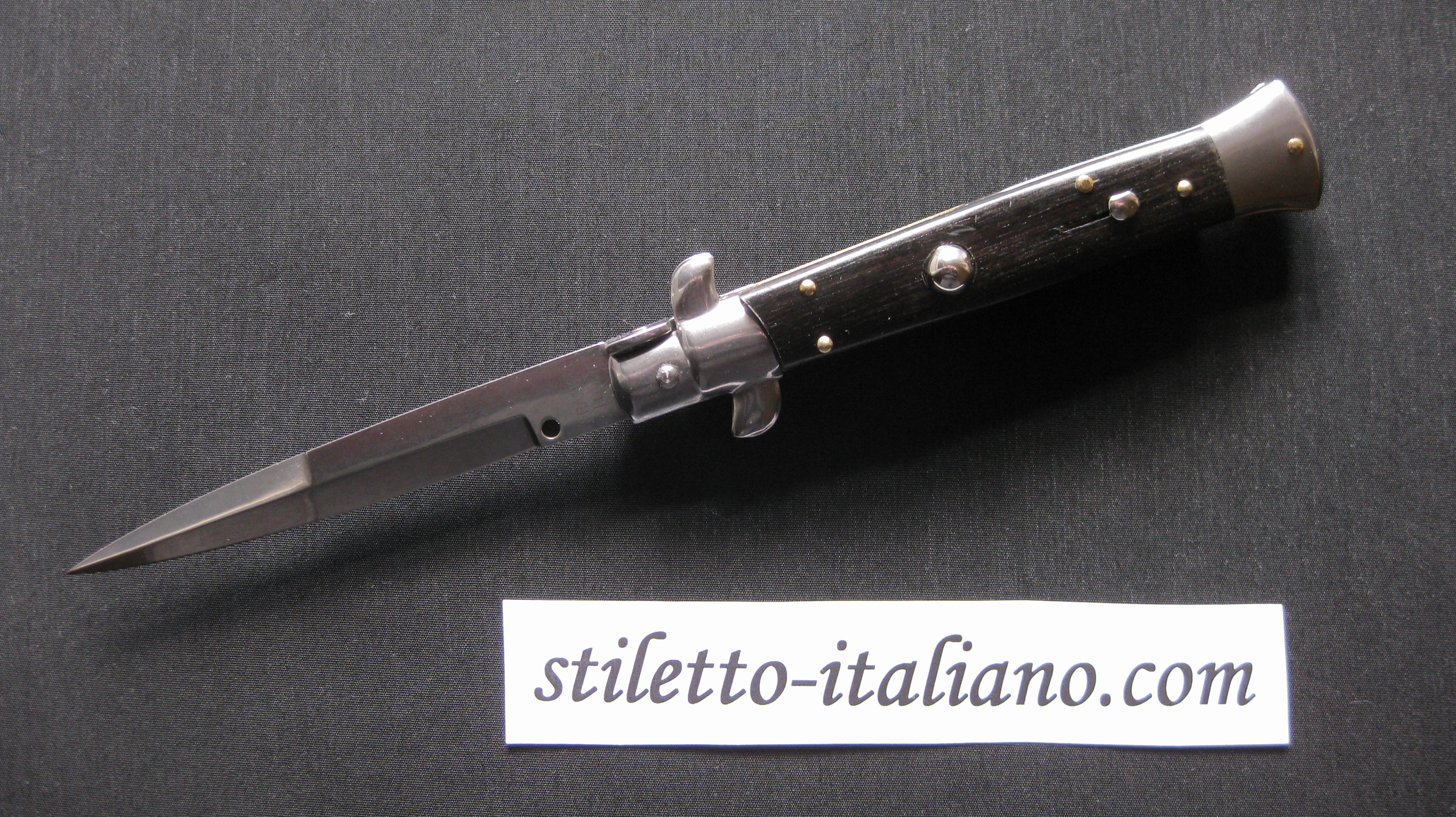 Stiletto 9 Bayonet stiletto Ebony wood Frank Beltrame