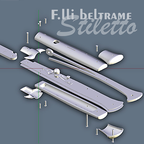 Mechanism of italain switchblade stiletto