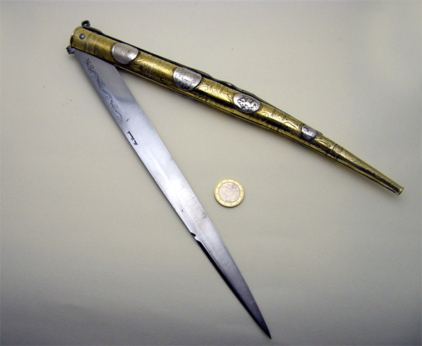 Традиционный нож из Италии, Romano d'ottone